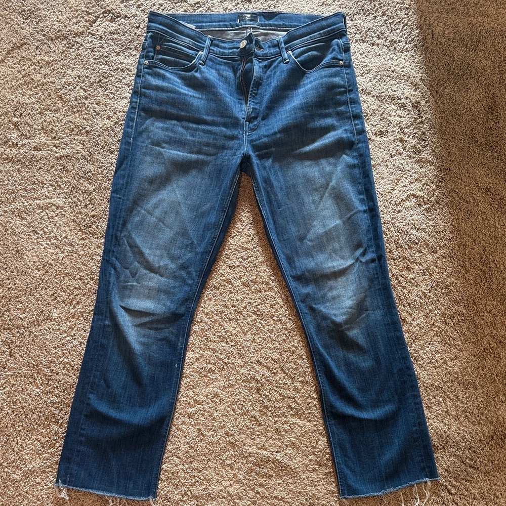 MOTHER Mid Rise Dazzler Crop
